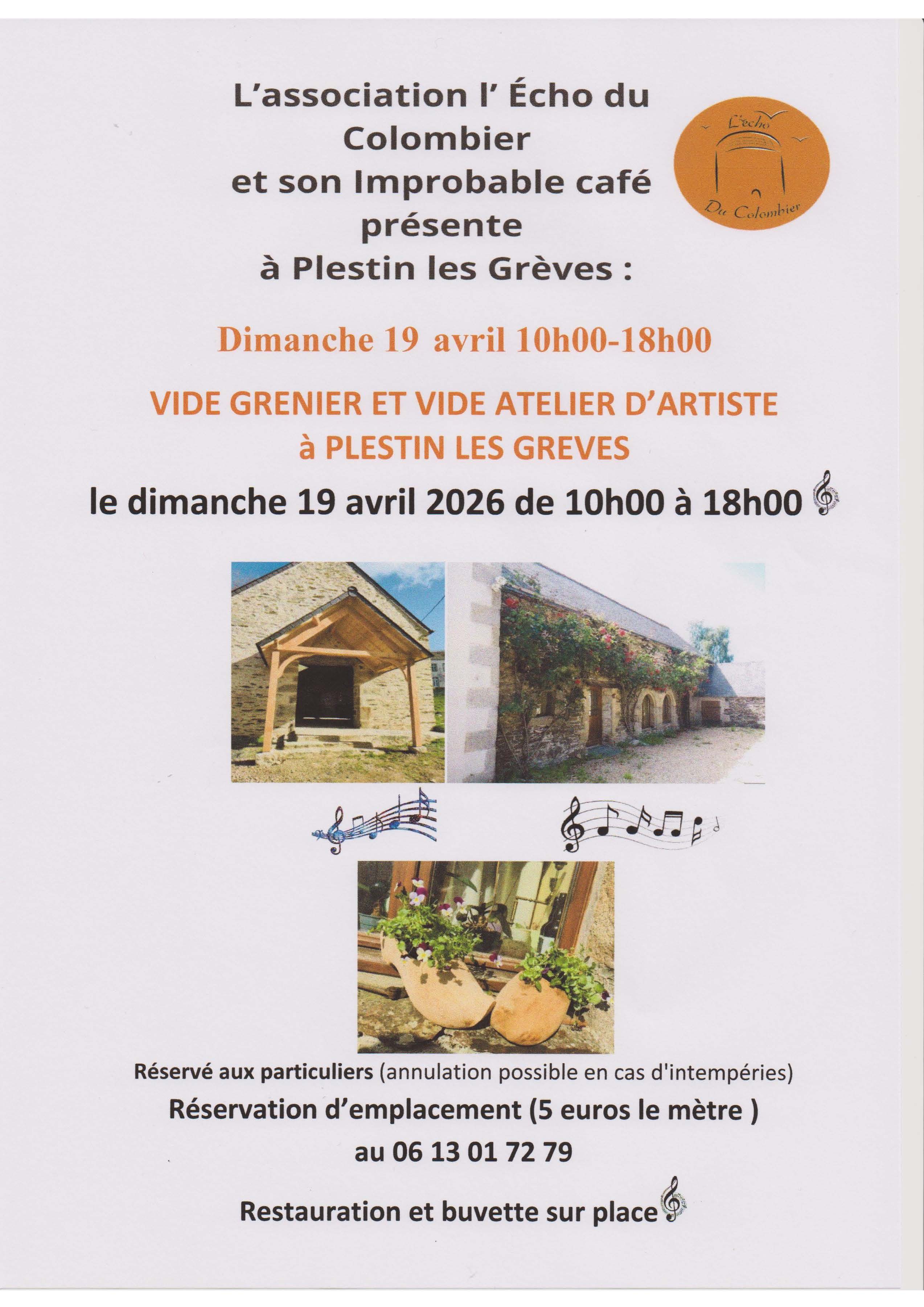 Vide Grenier Echo du colombier